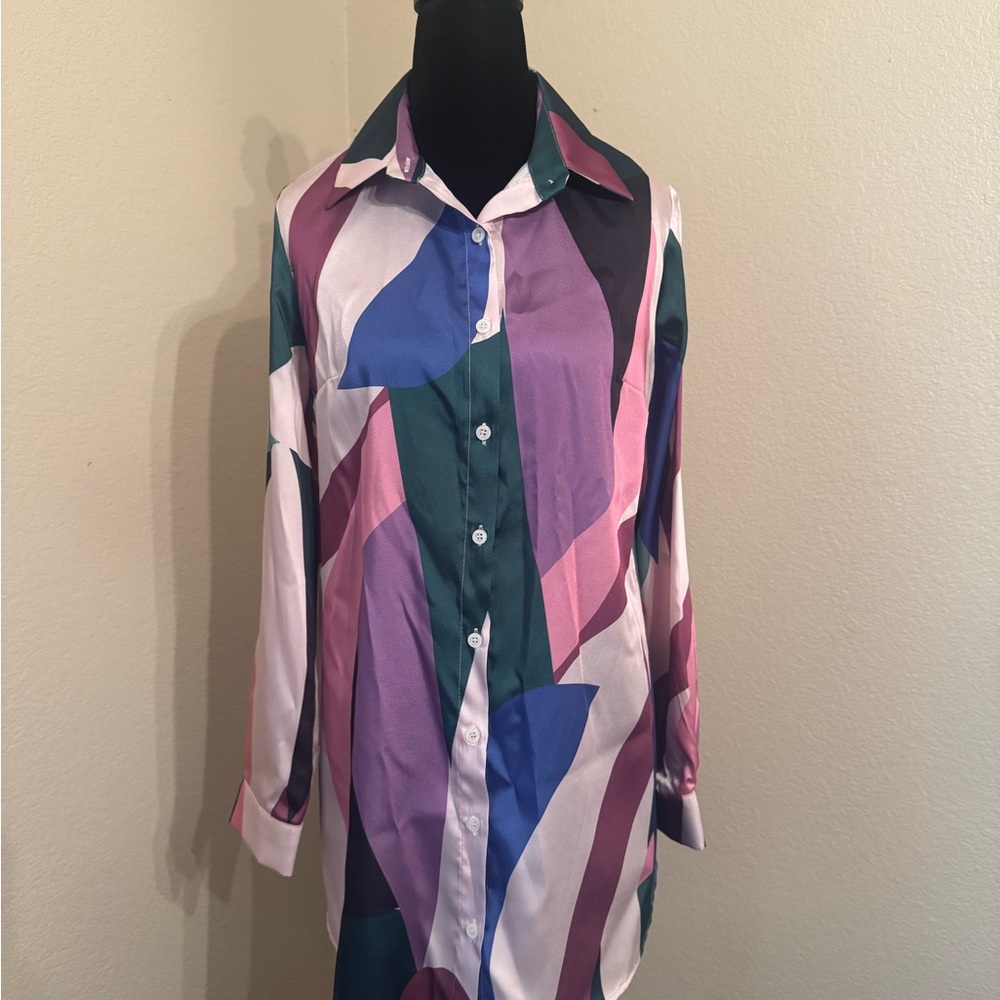 Multicolor Abstract Women’s Shirt